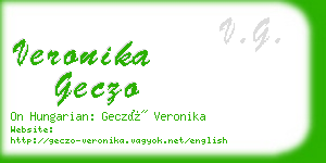 veronika geczo business card